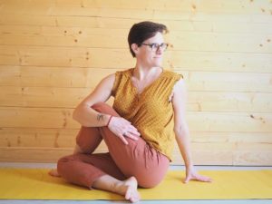 Celina Levier en Matsyendrasana